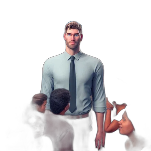 staff, creature, face, robot transparent PNG cut-out