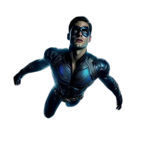 mask, comic book art, concept art, 3d render transparent PNG cut-out