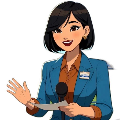 staff, jacket, cartoon, anime transparent PNG cut-out