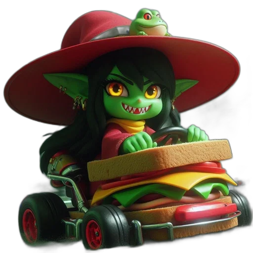 hat, car, dragon, concept art transparent PNG cut-out