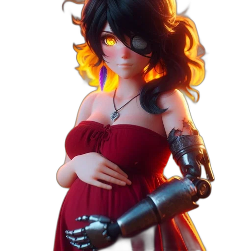 dress, 3d render, concept art, fantasy art transparent PNG cut-out