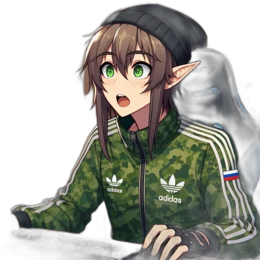 jacket, hat, weapon, face transparent PNG cut-out