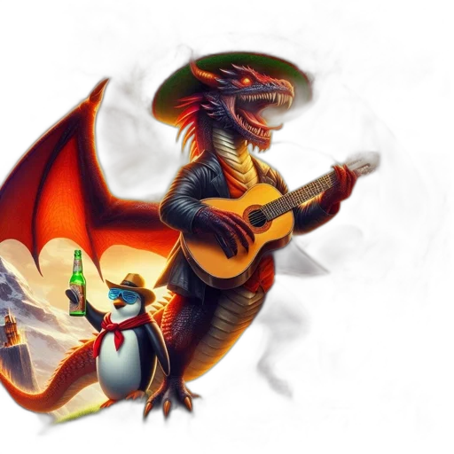 dragon, fantasy art, concept art, pixel art transparent PNG cut-out