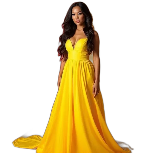 dress, golden, amanda, vannii transparent PNG cut-out