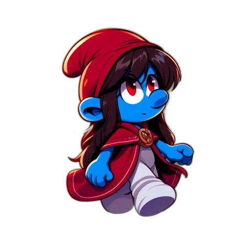 staff, hat, creature, robot transparent PNG cut-out