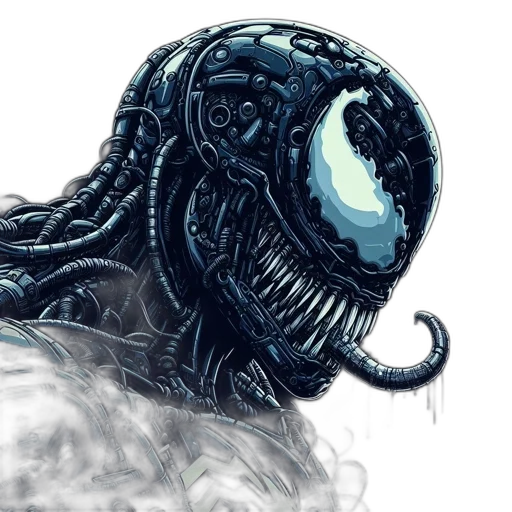 creature, mask, hair, face transparent PNG cut-out