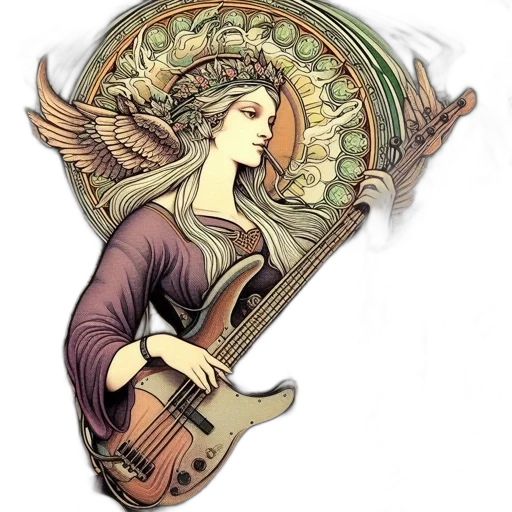 fantasy art, watercolor, concept art, pixel art transparent PNG cut-out