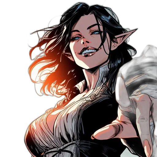 comic book art, concept art, fantasy art, cartoon transparent PNG cut-out
