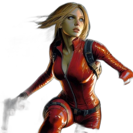 comic book art, concept art, fantasy art, photorealistic transparent PNG cut-out