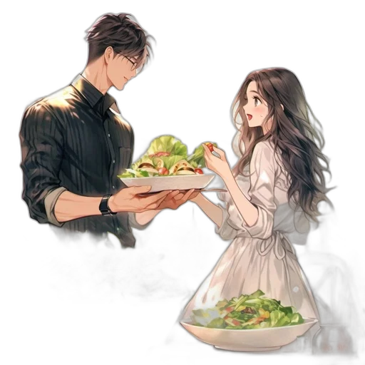 food, concept art, watercolor, oil painting transparent PNG cut-out
