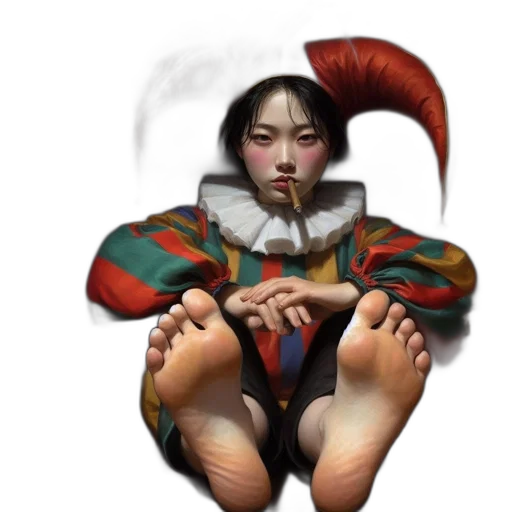 face, shoes, mask, concept art transparent PNG cut-out