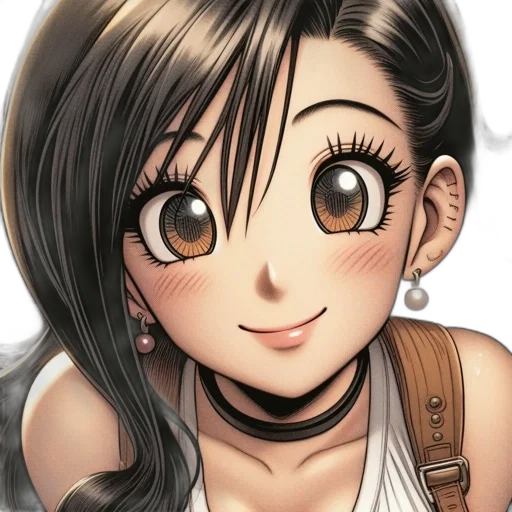 face, jewelry, anime, photorealistic transparent PNG cut-out