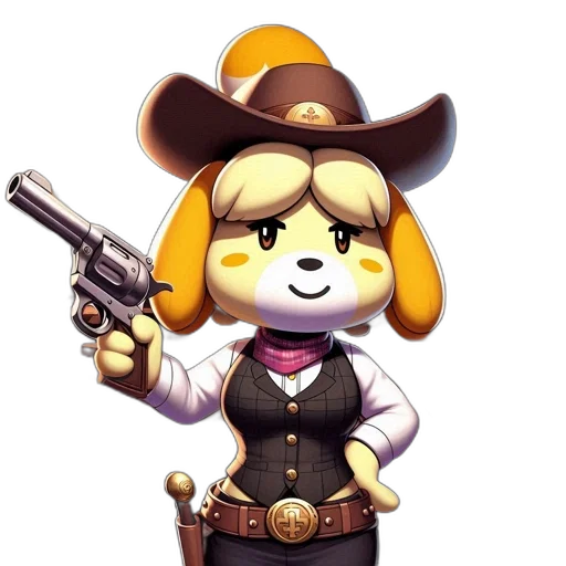 weapon, staff, animal, hat transparent PNG cut-out