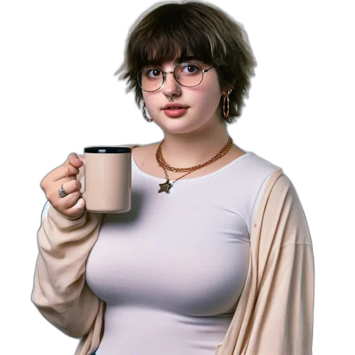 dress, jewelry, face, robot transparent PNG cut-out