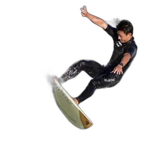 hair, photorealistic, 3d render, surfer transparent PNG cut-out
