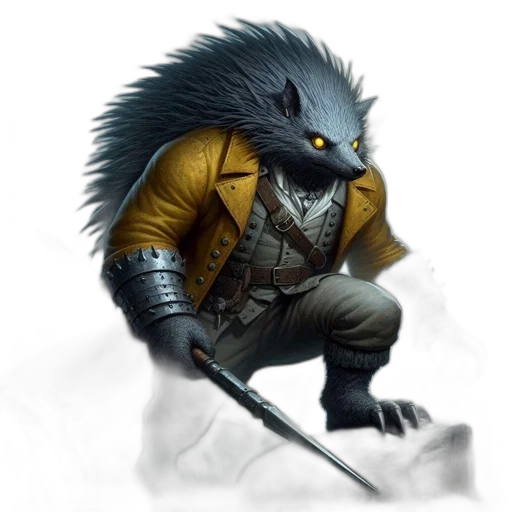 staff, creature, jacket, animal transparent PNG cut-out