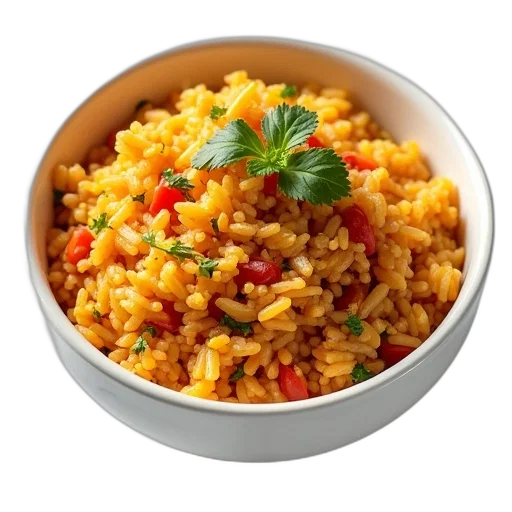 food, photorealistic, southwestern, rice transparent PNG cut-out