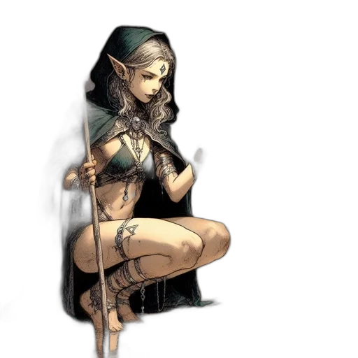 staff, weapon, jewelry, concept art transparent PNG cut-out