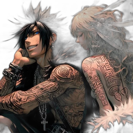 fantasy art, comic book art, concept art, anime transparent PNG cut-out