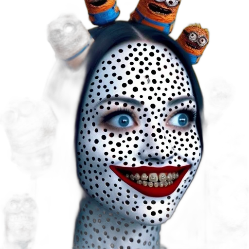 mask, robot, face, creature transparent PNG cut-out