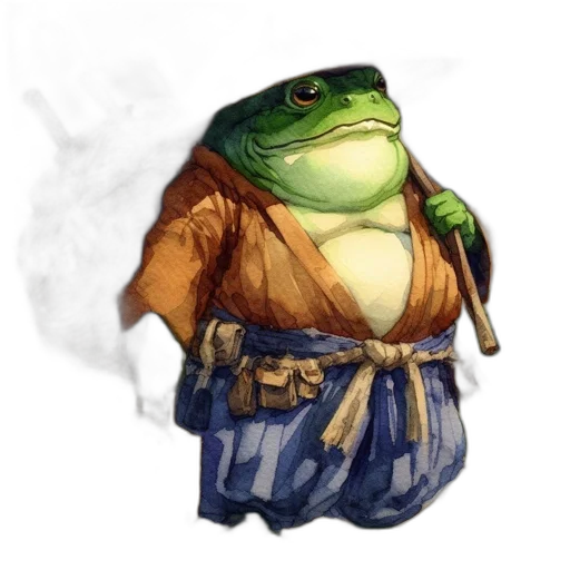 dragon, jacket, staff, dress transparent PNG cut-out