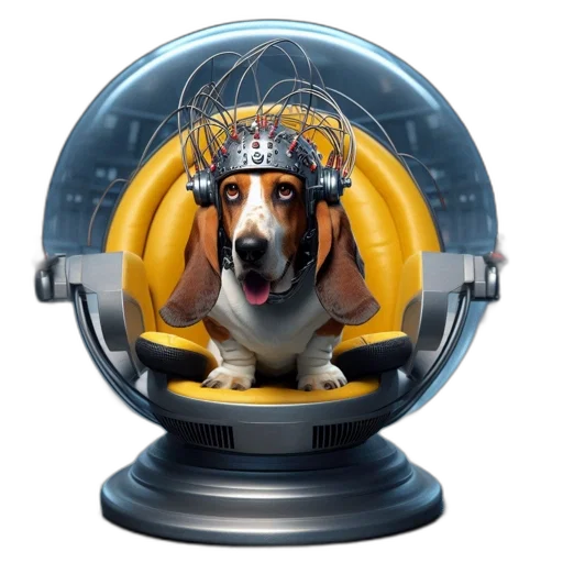 animal, robot, outer space, basset transparent PNG cut-out