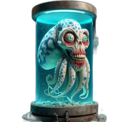creature, bottle, animal, staff transparent PNG cut-out