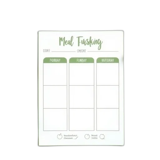 green, printable, meal, tracker transparent PNG cut-out