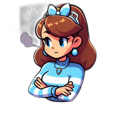 dress, staff, crown, jewelry transparent PNG cut-out