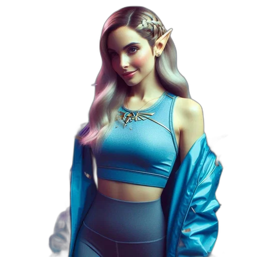 dress, jewelry, jacket, fantasy art transparent PNG cut-out
