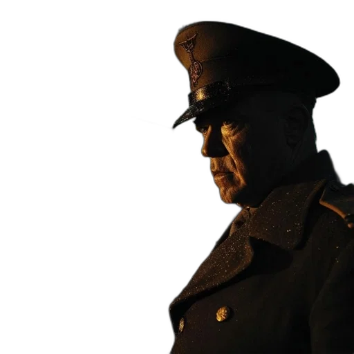 staff, hat, jacket, face transparent PNG cut-out
