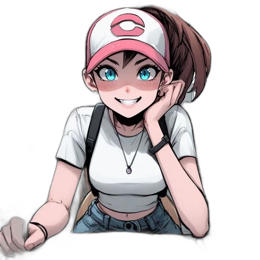 hat, staff, creature, face transparent PNG cut-out