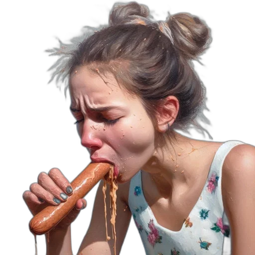 food, face, staff, umbrella transparent PNG cut-out