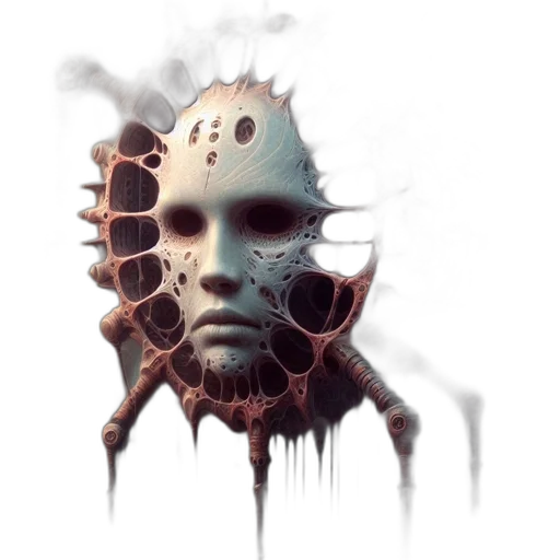 mask, face, creature, robot transparent PNG cut-out