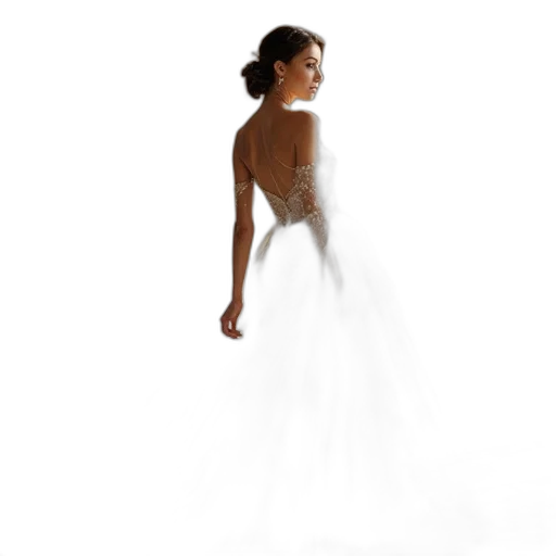 dress, jewelry, photorealistic, concept art transparent PNG cut-out