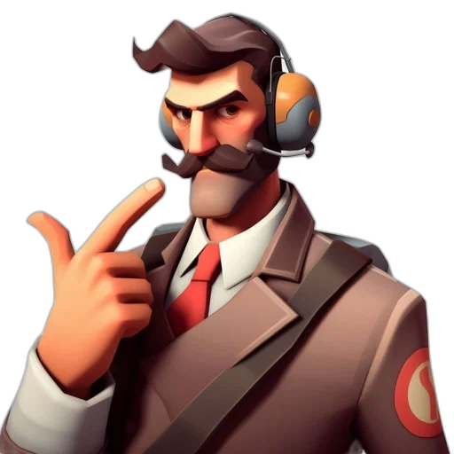 staff, weapon, face, jacket transparent PNG cut-out