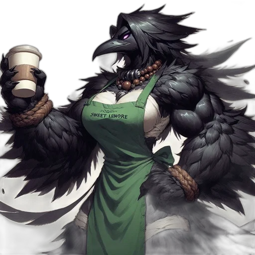 dragon, dress, staff, animal transparent PNG cut-out