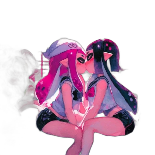 weapon, dress, mask, hair transparent PNG cut-out