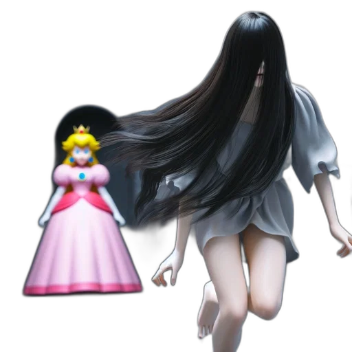 dress, hair, creature, crown transparent PNG cut-out