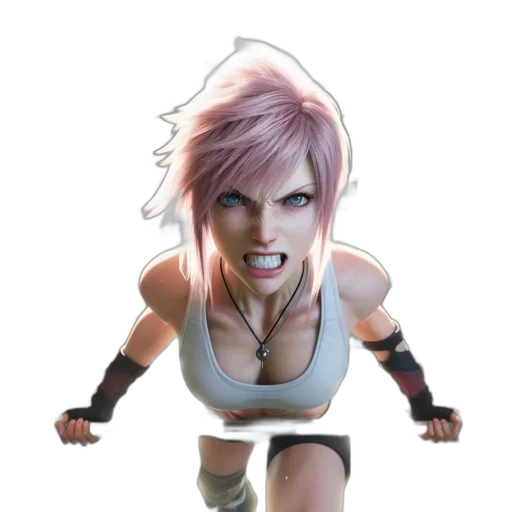 weapon, face, concept art, cyberpunk transparent PNG cut-out