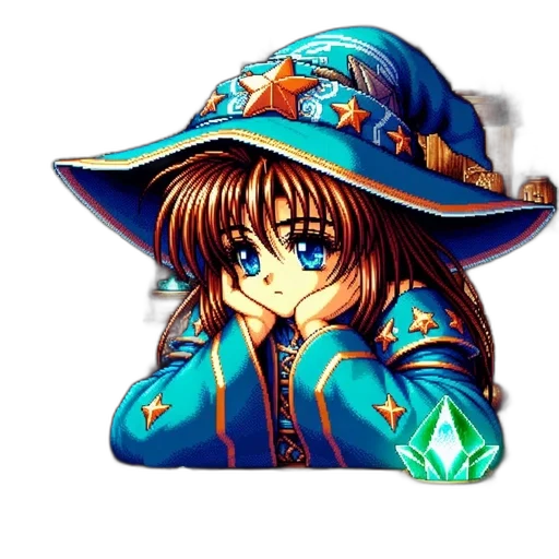 hat, staff, jacket, crown transparent PNG cut-out