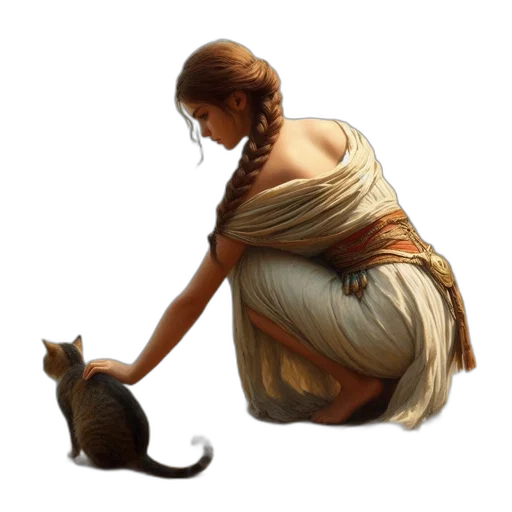 dress, staff, concept art, fantasy art transparent PNG cut-out