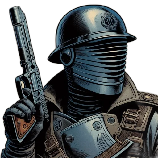 mask, weapon, comic book art, concept art transparent PNG cut-out
