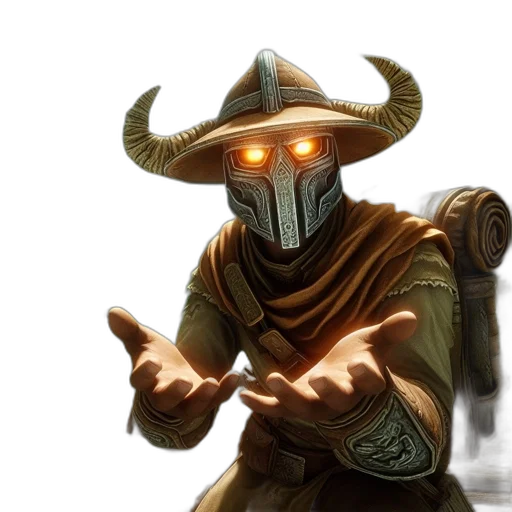mask, staff, sword, weapon transparent PNG cut-out