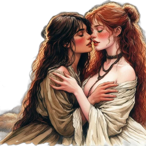 fantasy art, oil painting, watercolor, photorealistic transparent PNG cut-out