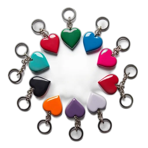 jewelry, colorful, collection, keychains transparent PNG cut-out