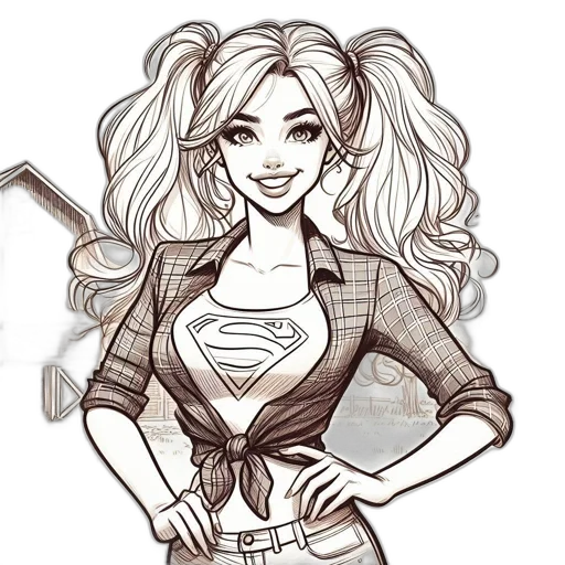 comic book art, cartoon, pencil sketch, concept art transparent PNG cut-out