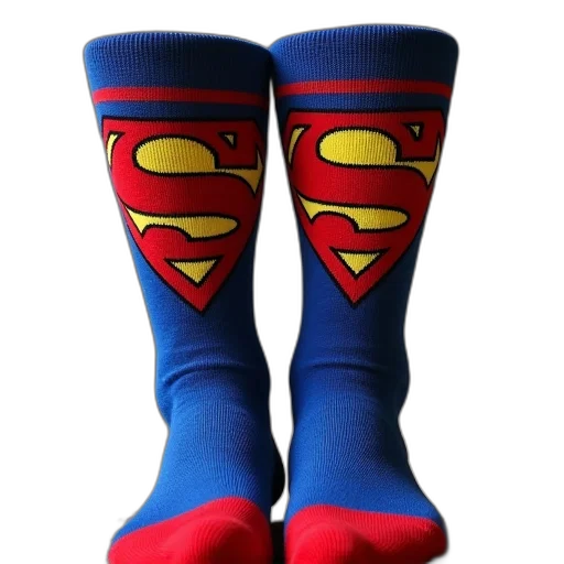 pairs, superman, socks, symbol transparent PNG cut-out