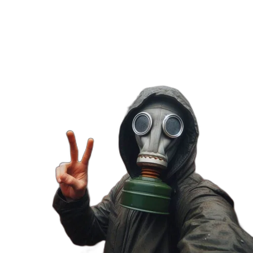 mask, jacket, face, robot transparent PNG cut-out