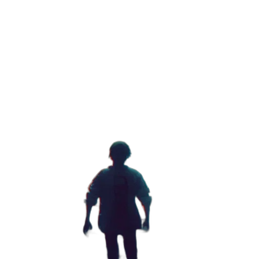 jacket, robot, creature, staff transparent PNG cut-out